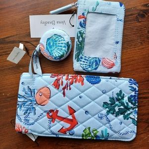 Vera Bradley Sunglasses Case, Zip ID, Measuring Tape (NWT)